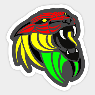 Tribal Reggae Lion Sticker